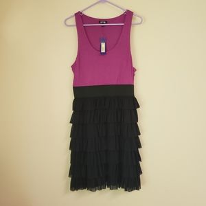 Apt. 9 early 2000s dress ruffle dress a-line cut size medium